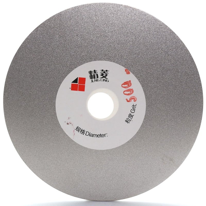 Jingling 4" inch 100mm Diamond Flat Lap Disc Coated Grinding Disk Grit 500 Medium - Image 1